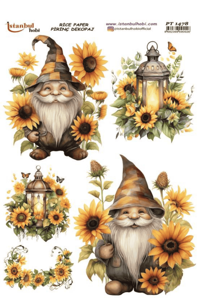 Pirinç Dekopaj Ayçiçek Serisi PT-1478