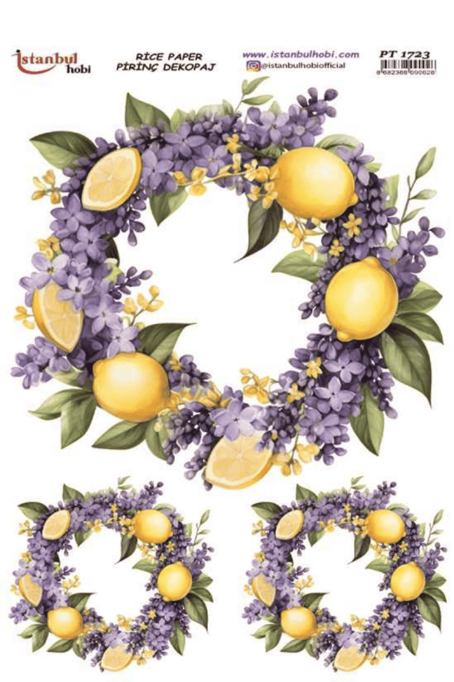 Pirinç Dekopaj Limon Desen Serisi PT-1723