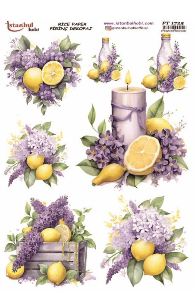 Pirinç Dekopaj Limon Desen Serisi PT-1725