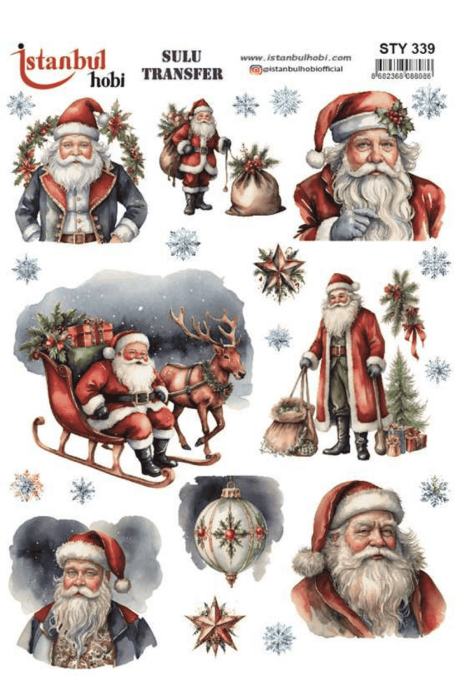 Sulu Transfer Yılbaşı Desen Seri STY339