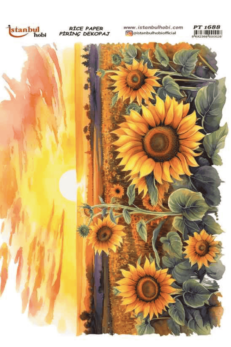Pirinç Dekopaj Ayçiçek Serisi PT-1688