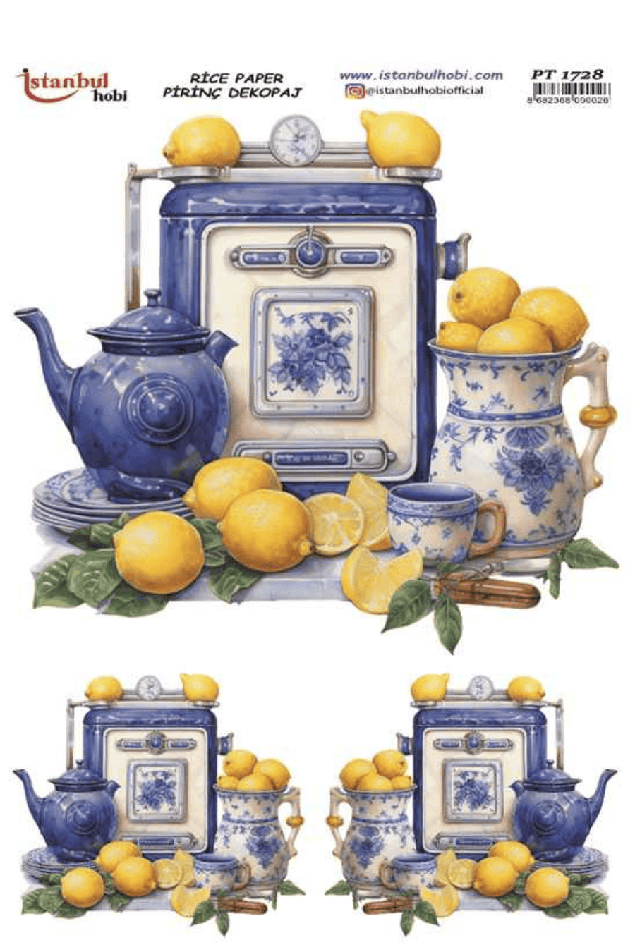 Pirinç Dekopaj Limon Desen Serisi PT-1728