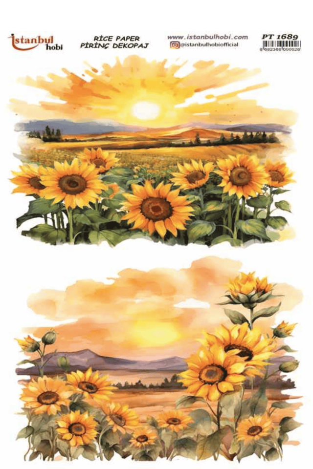 Pirinç Dekopaj Ayçiçek Serisi PT-1689