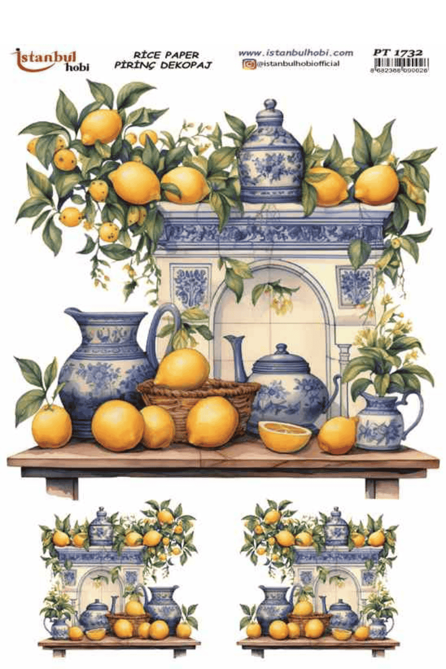 Pirinç Dekopaj Limon Desen Serisi PT-1732