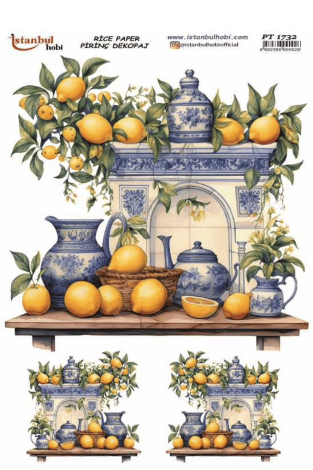 Pirinç Dekopaj Limon Desen Serisi PT-1732