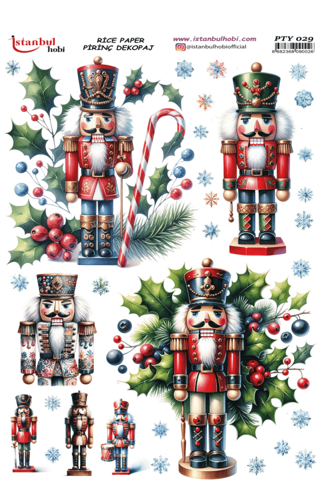 Pirinç Dekopaj Yılbaşı Desen Serisi PTY-029