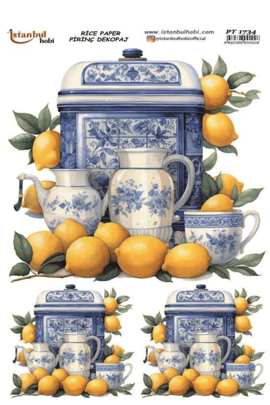 Pirinç Dekopaj Limon Desen Serisi PT-1734