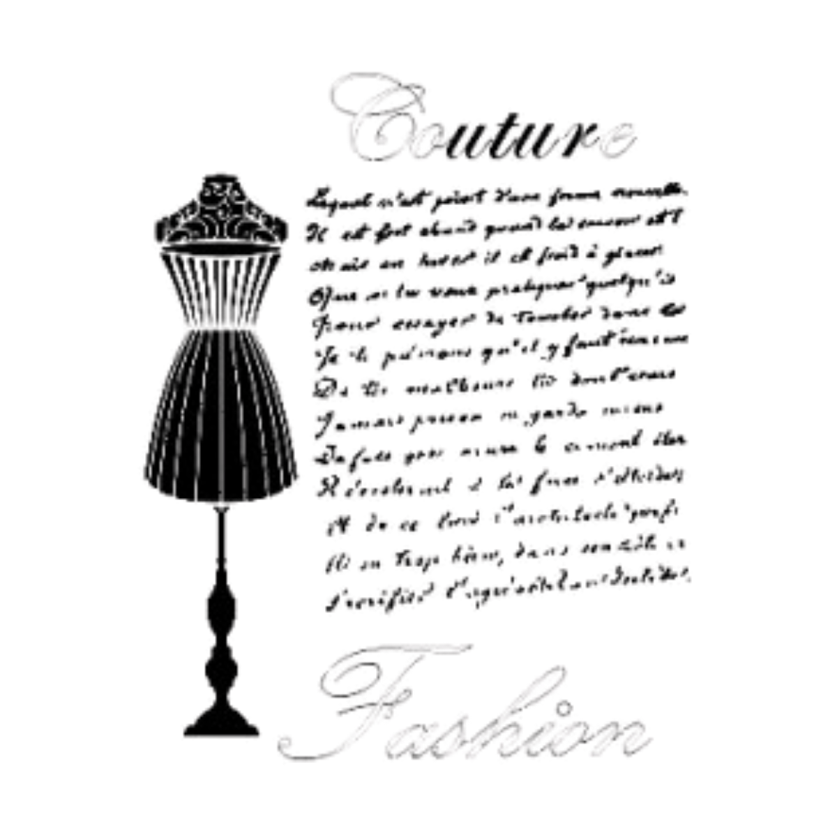 Moda Stand Model A4 Stencil Şablon AS455