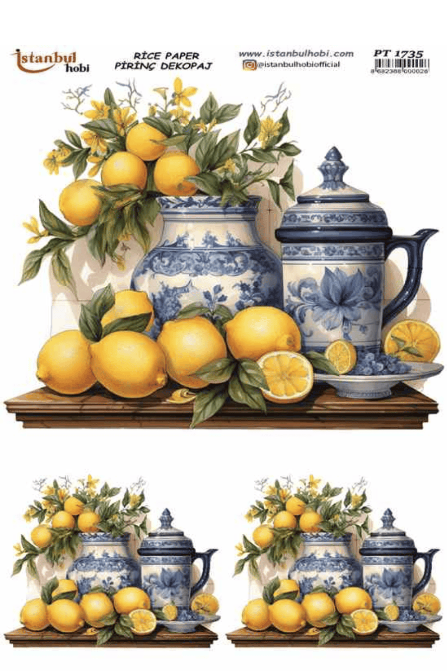 Pirinç Dekopaj Limon Desen Serisi PT-1735