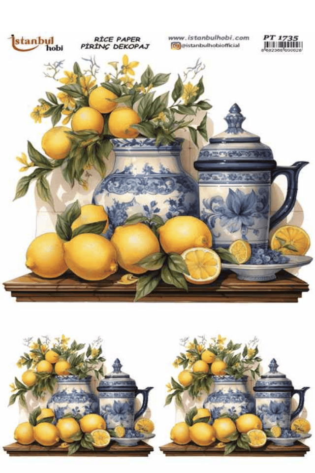 Pirinç Dekopaj Limon Desen Serisi PT-1735