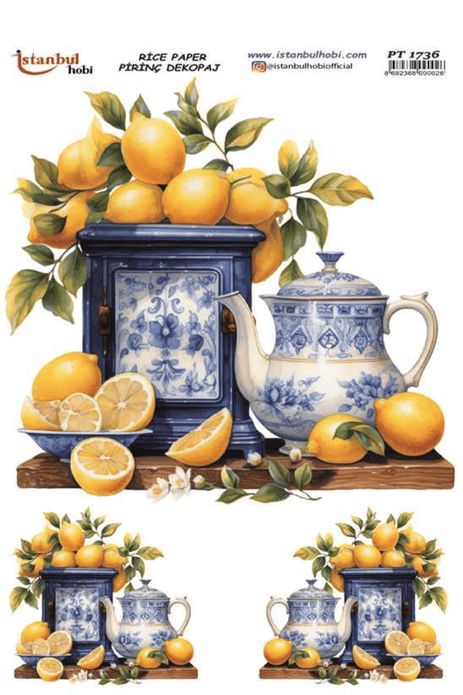 Pirinç Dekopaj Limon Desen Serisi PT-1736