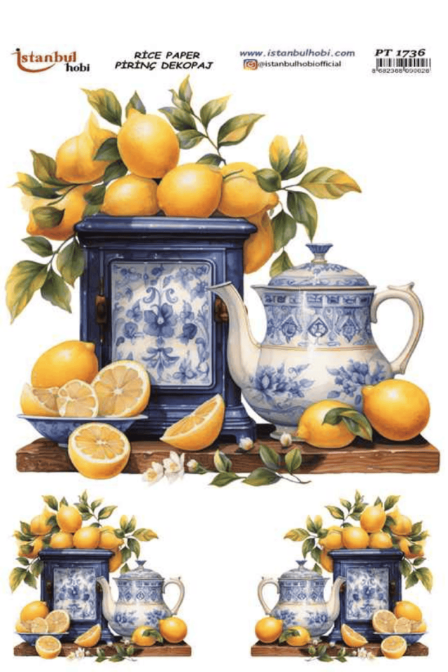 Pirinç Dekopaj Limon Desen Serisi PT-1736
