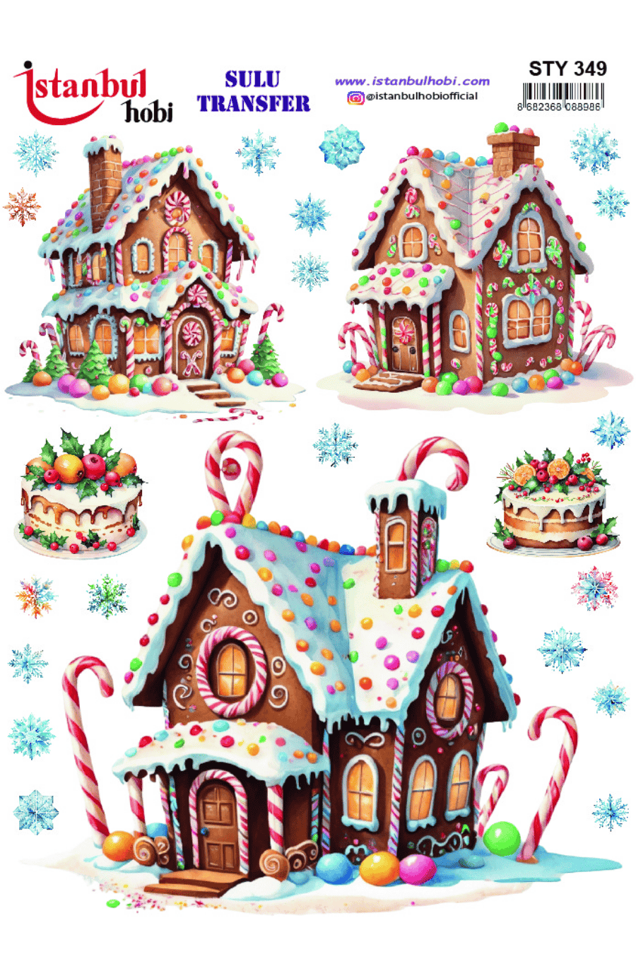 Sulu Transfer Yılbaşı Desen Seri STY349