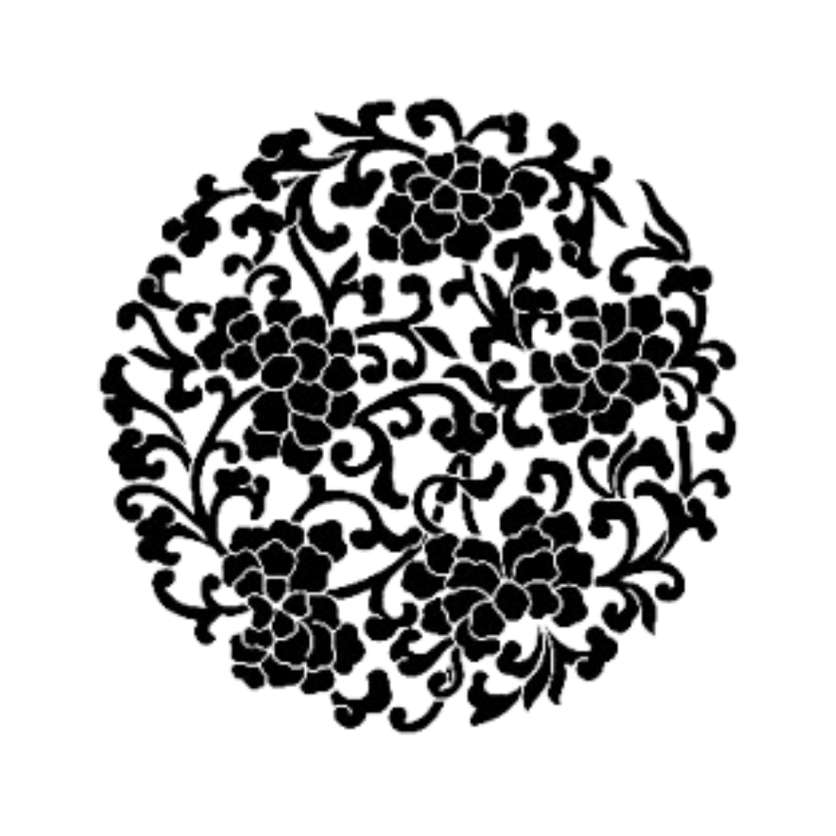 Çiçek Mandala Model A4 Stencil Şablon AS452