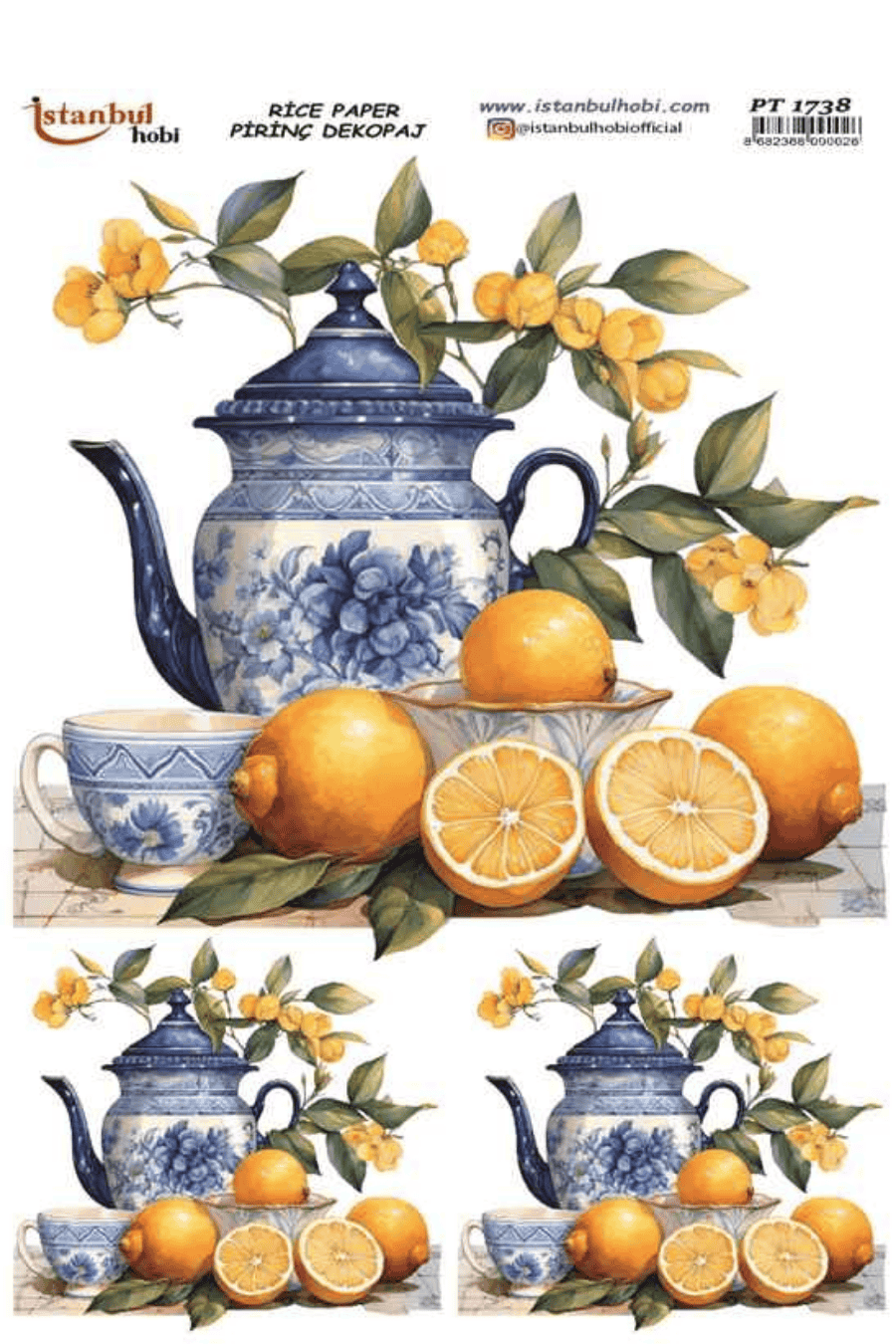 Pirinç Dekopaj Limon Desen Serisi PT-1738