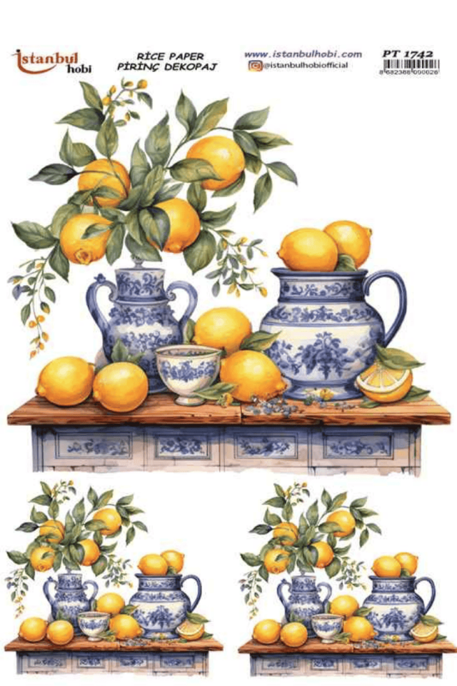 Pirinç Dekopaj Limon Desen Serisi PT-1742