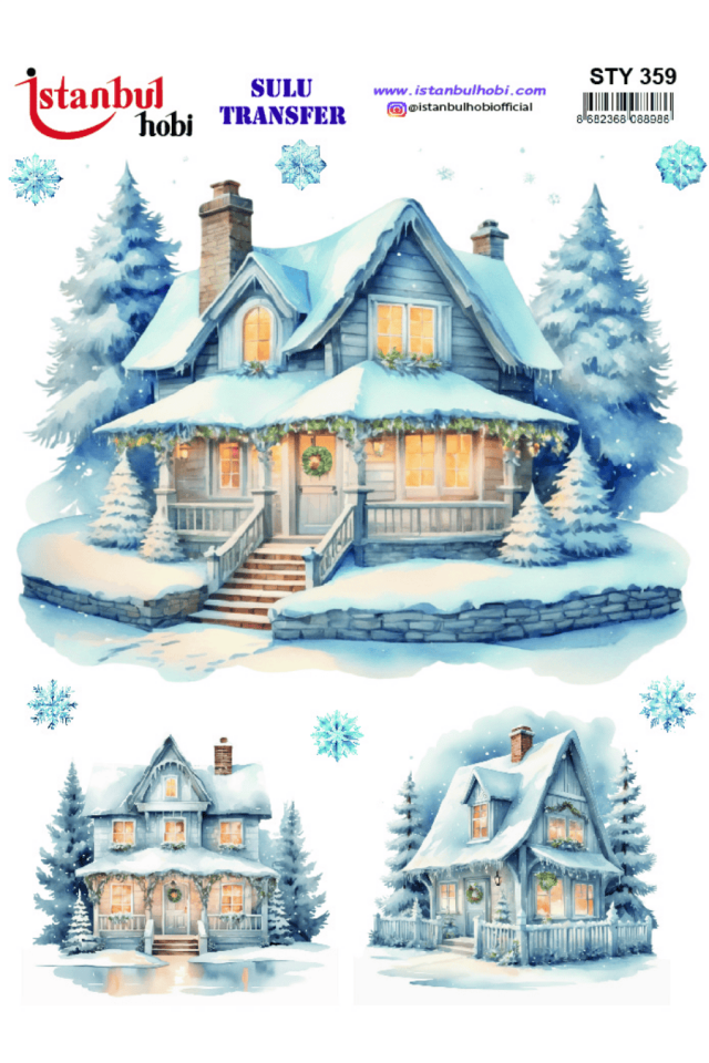 Sulu Transfer Yılbaşı Desen Seri STY359