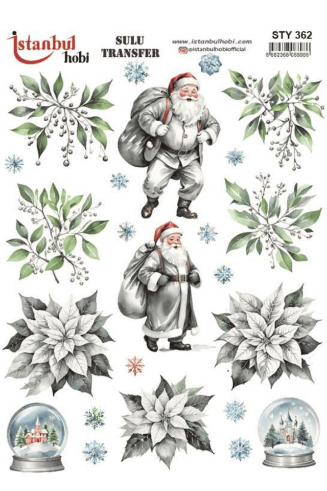 Sulu Transfer Yılbaşı Desen Seri STY362