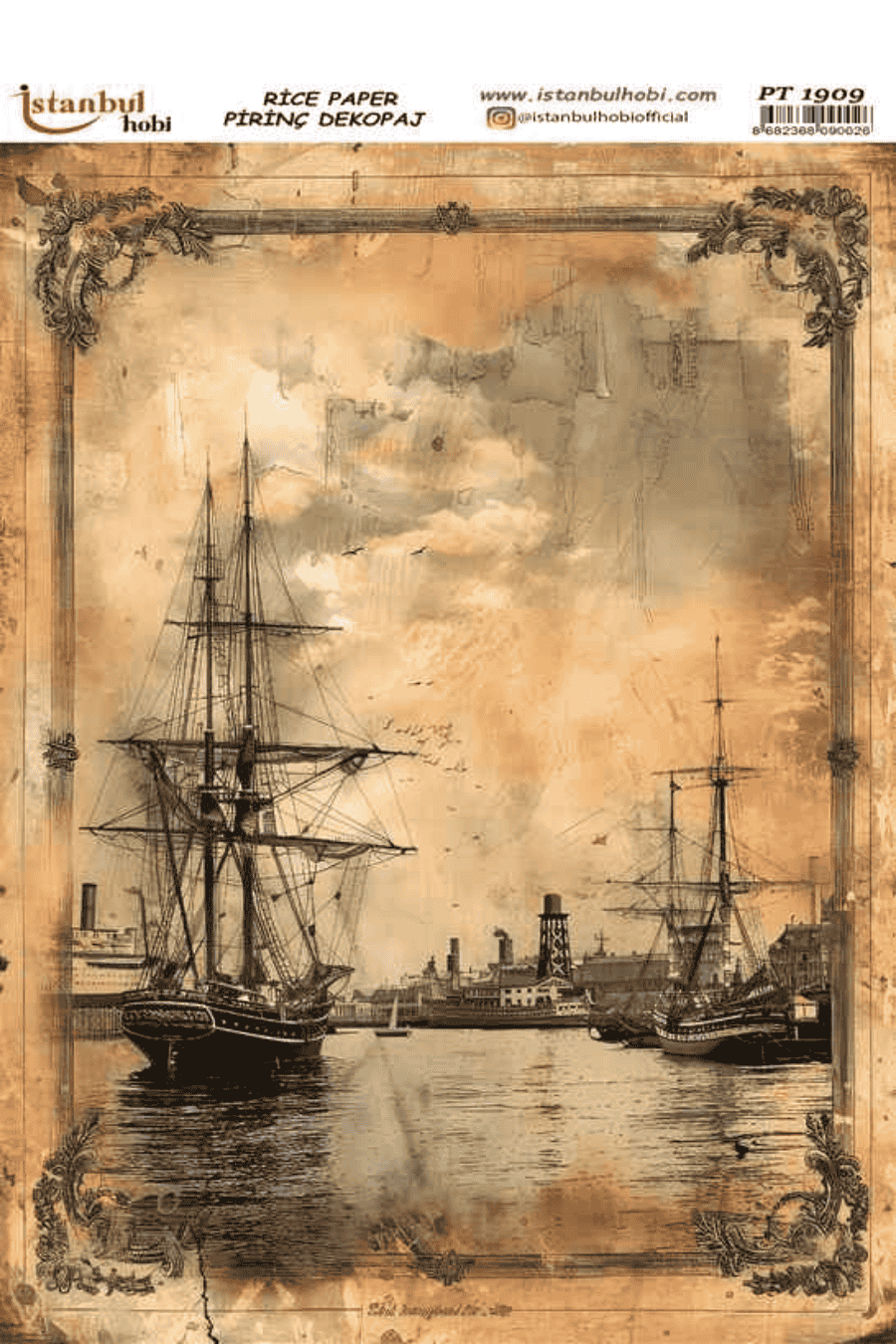 Pirinç Dekopaj Denizcilik Desen Serisi PT-1909