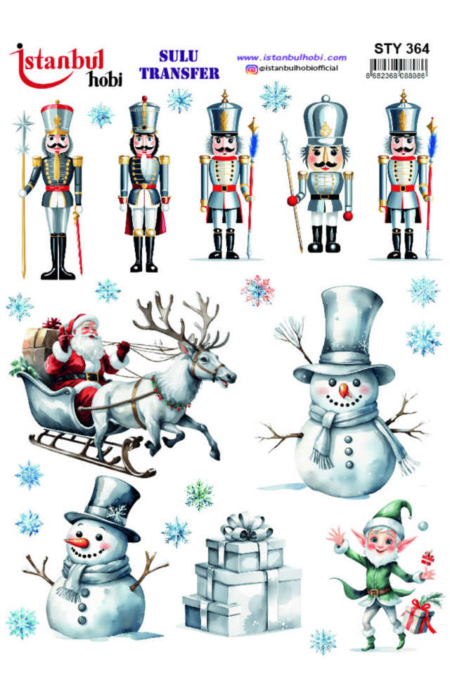 Sulu Transfer Yılbaşı Desen Seri STY364