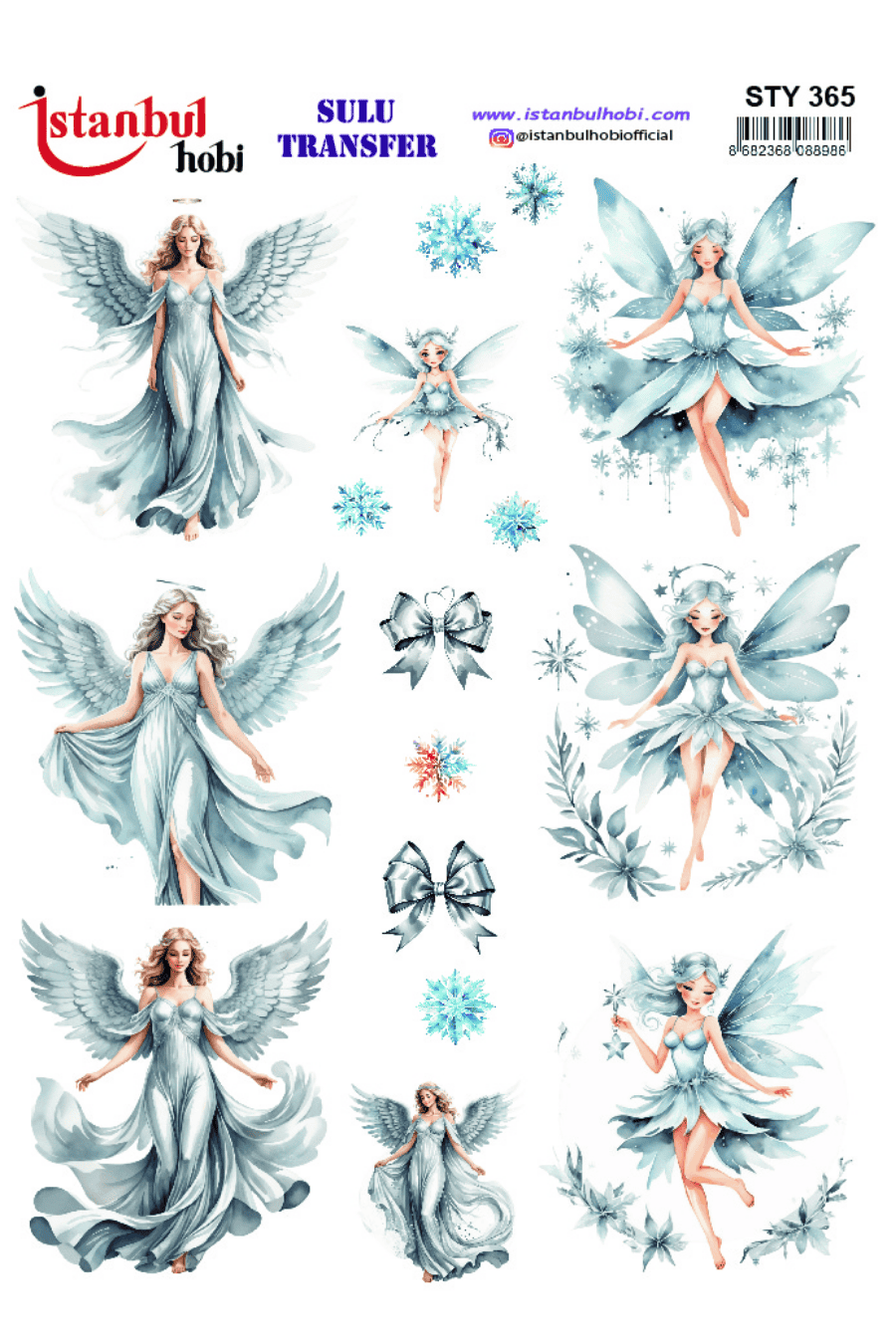 Sulu Transfer Yılbaşı Desen Seri STY365