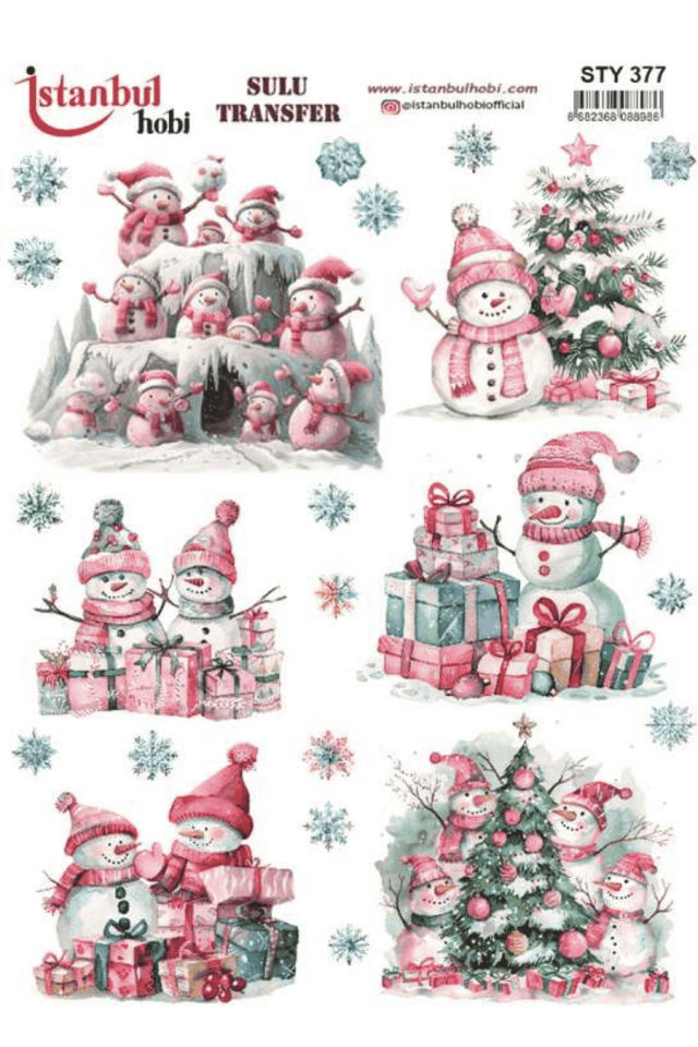 Sulu Transfer Yılbaşı Desen Seri STY377