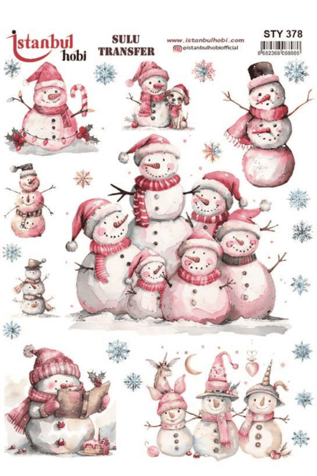 Sulu Transfer Yılbaşı Desen Seri STY378