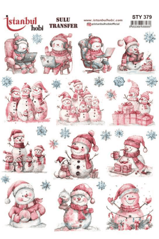 Sulu Transfer Yılbaşı Desen Seri STY379