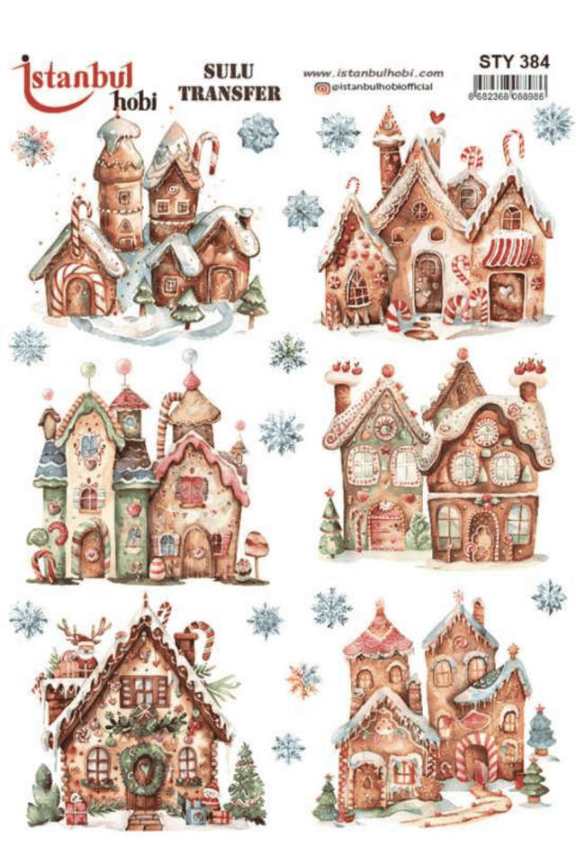 Sulu Transfer Yılbaşı Desen Seri STY384