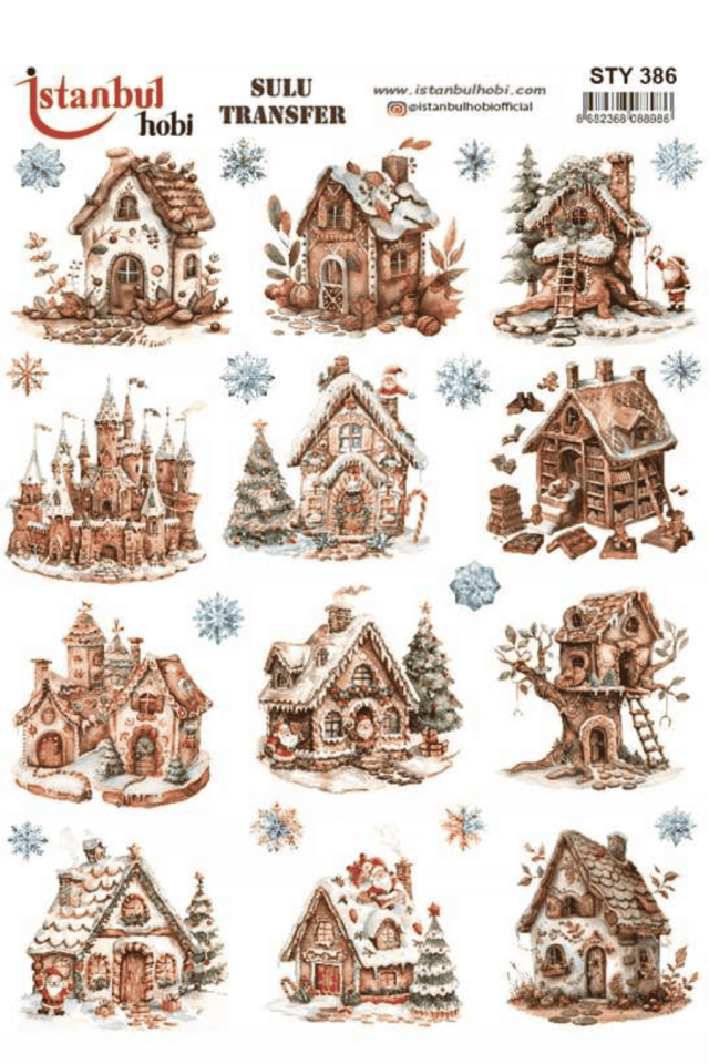 Sulu Transfer Yılbaşı Desen Seri STY386
