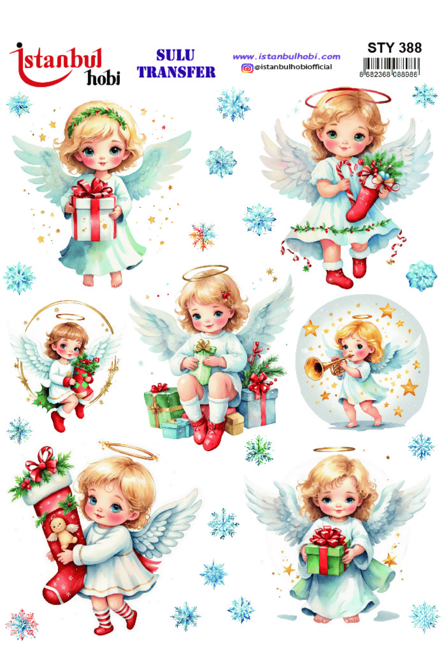 Sulu Transfer Yılbaşı Desen Seri STY388