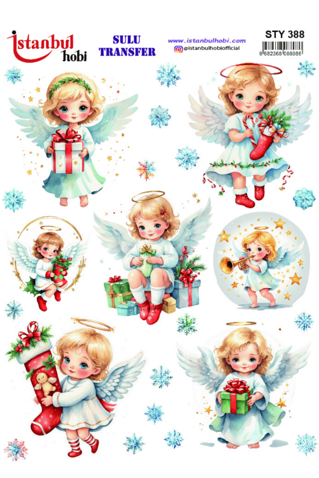 Sulu Transfer Yılbaşı Desen Seri STY388
