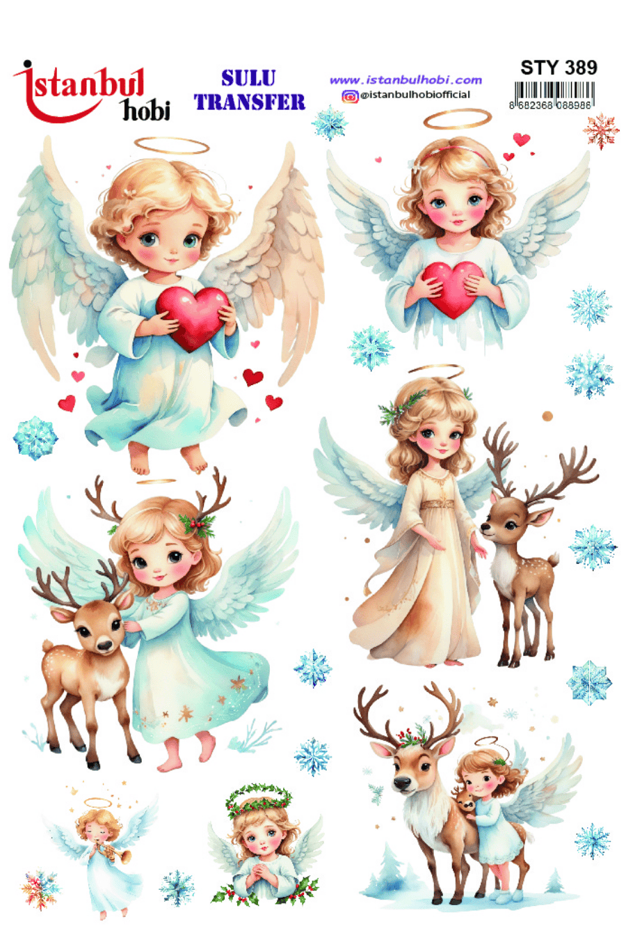 Sulu Transfer Yılbaşı Desen Seri STY389