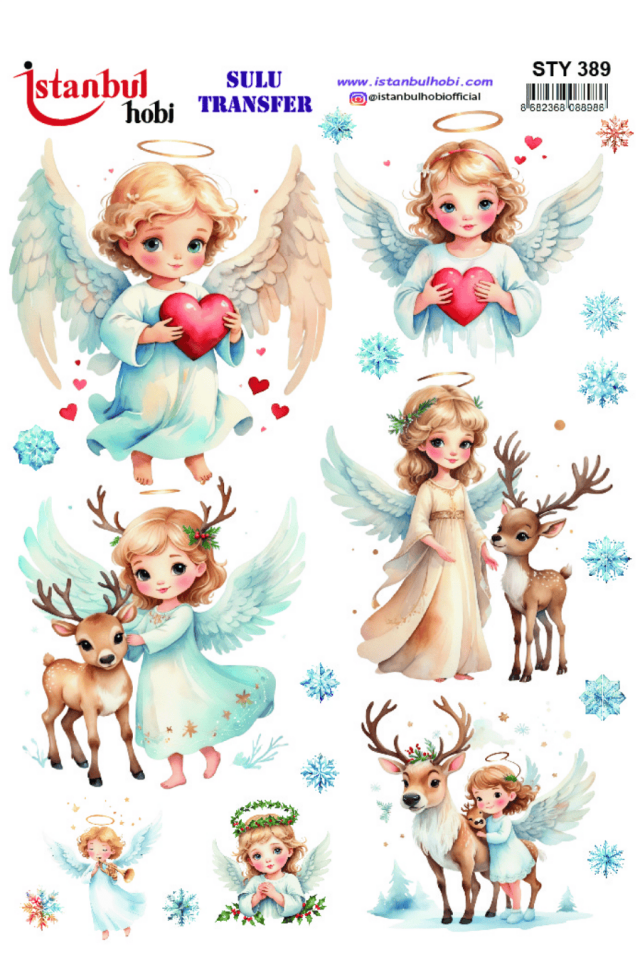 Sulu Transfer Yılbaşı Desen Seri STY389