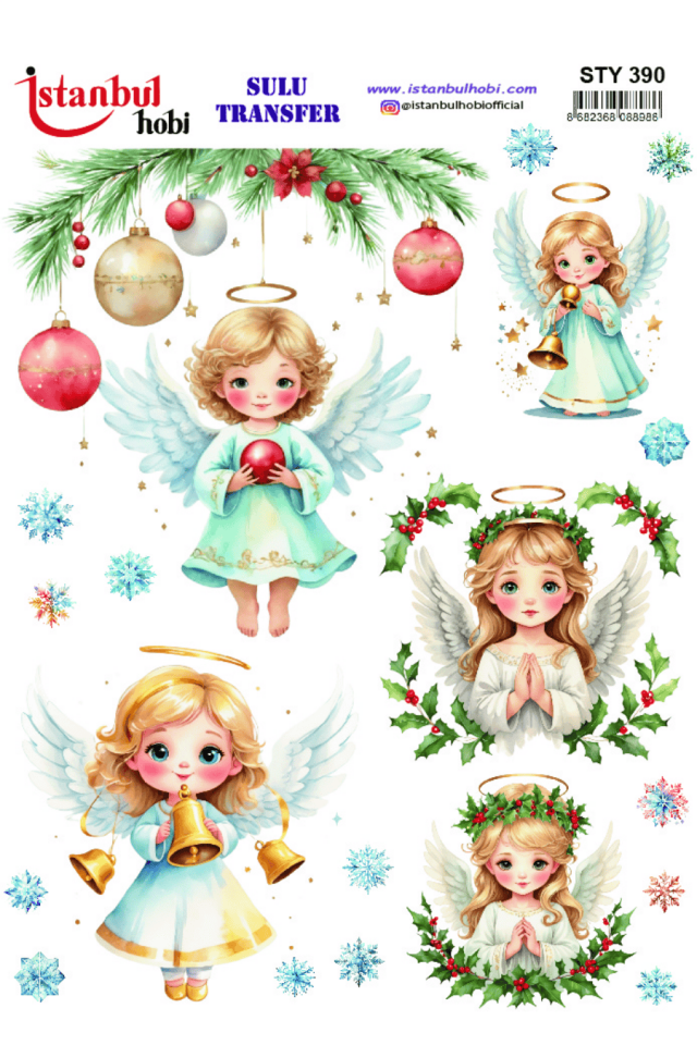 Sulu Transfer Yılbaşı Desen Seri STY390