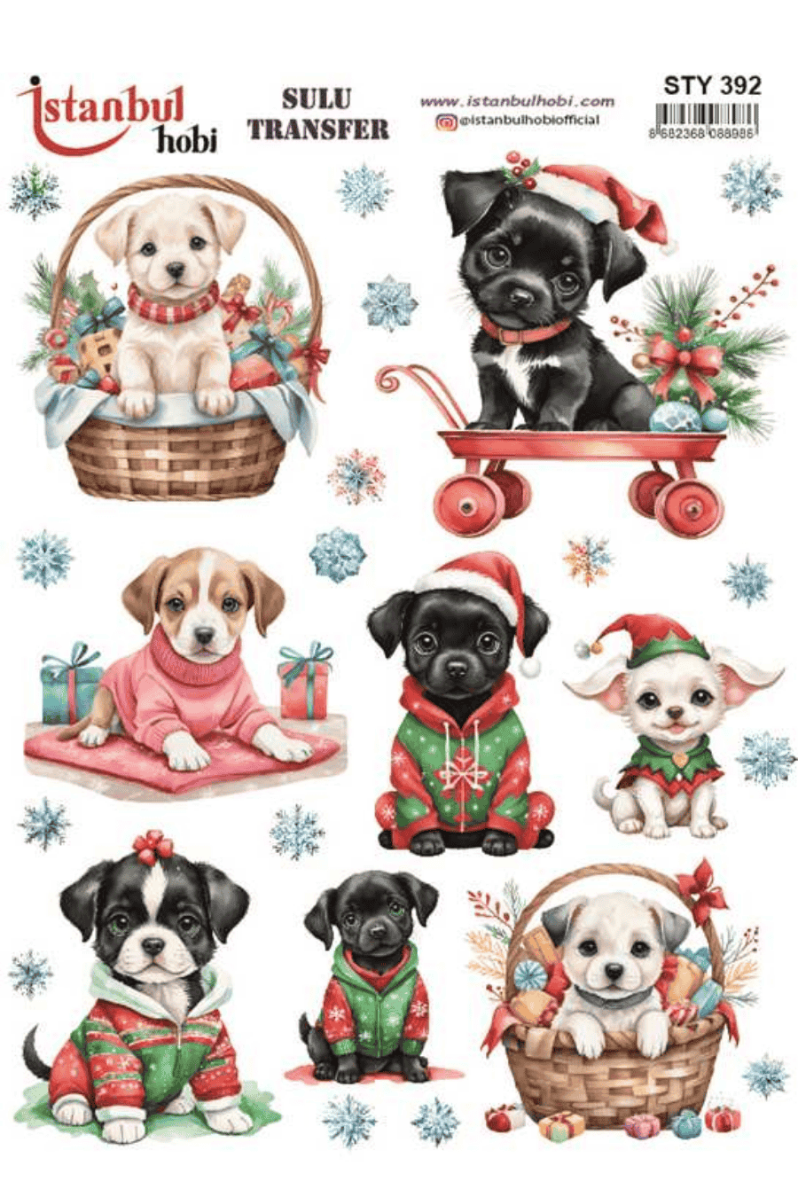 Sulu Transfer Yılbaşı Desen Seri STY392