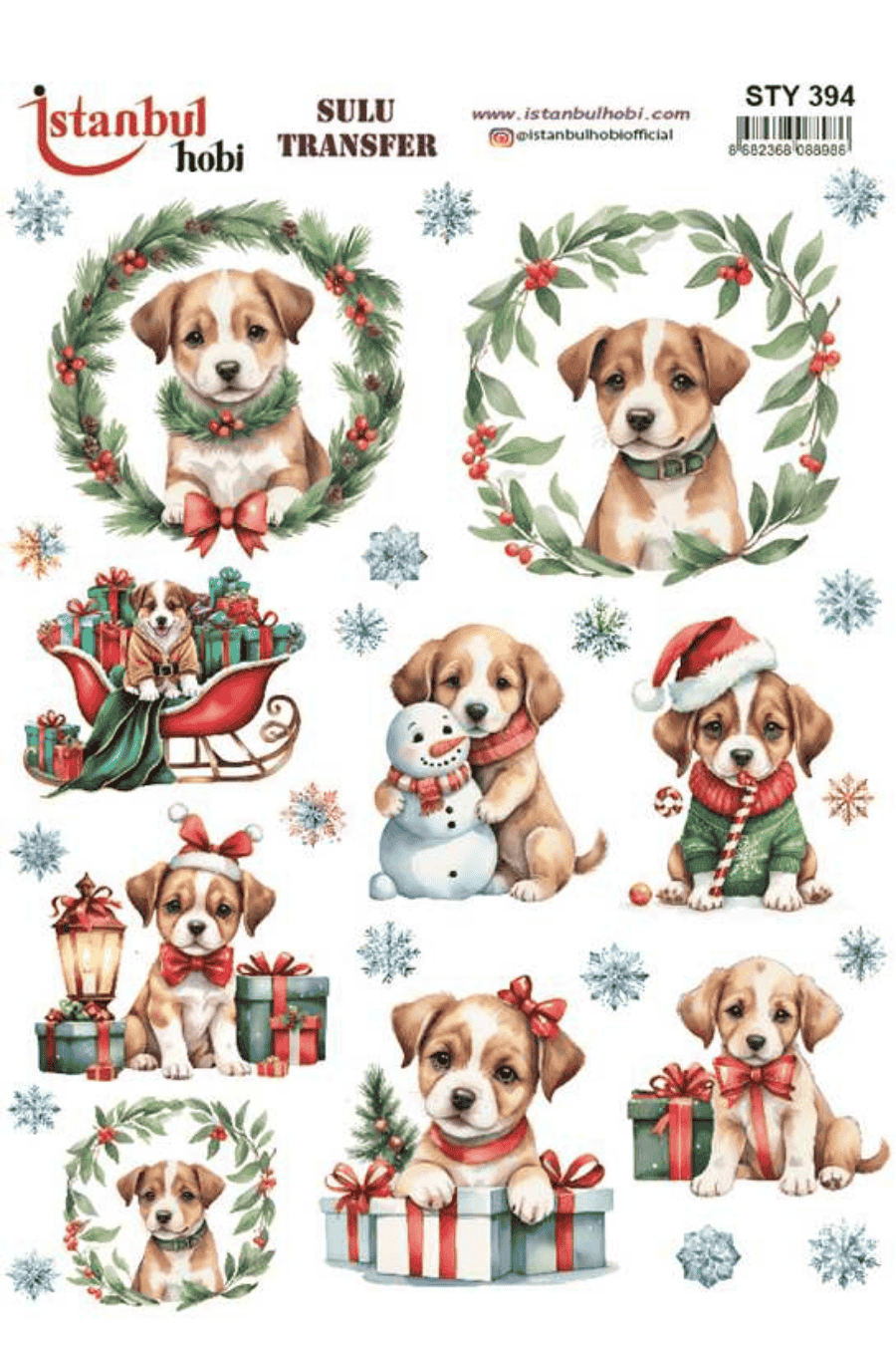 Sulu Transfer Yılbaşı Desen Seri STY394