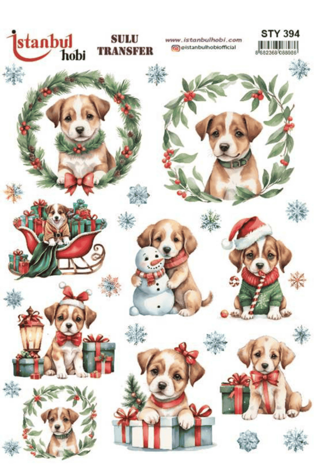 Sulu Transfer Yılbaşı Desen Seri STY394