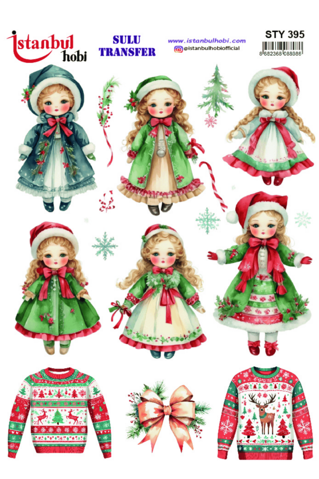 Sulu Transfer Yılbaşı Desen Seri STY395