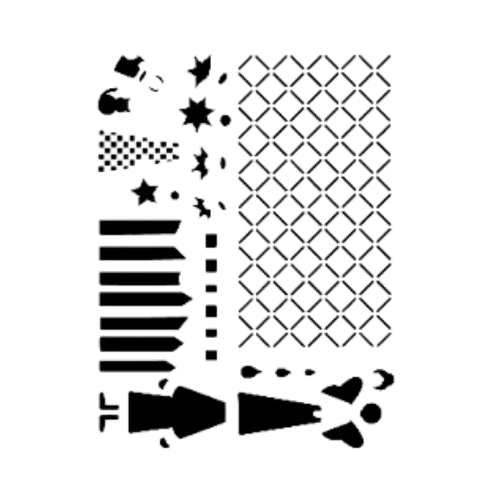 Bahçe Moda Model A4 Stencil Şablon AS403