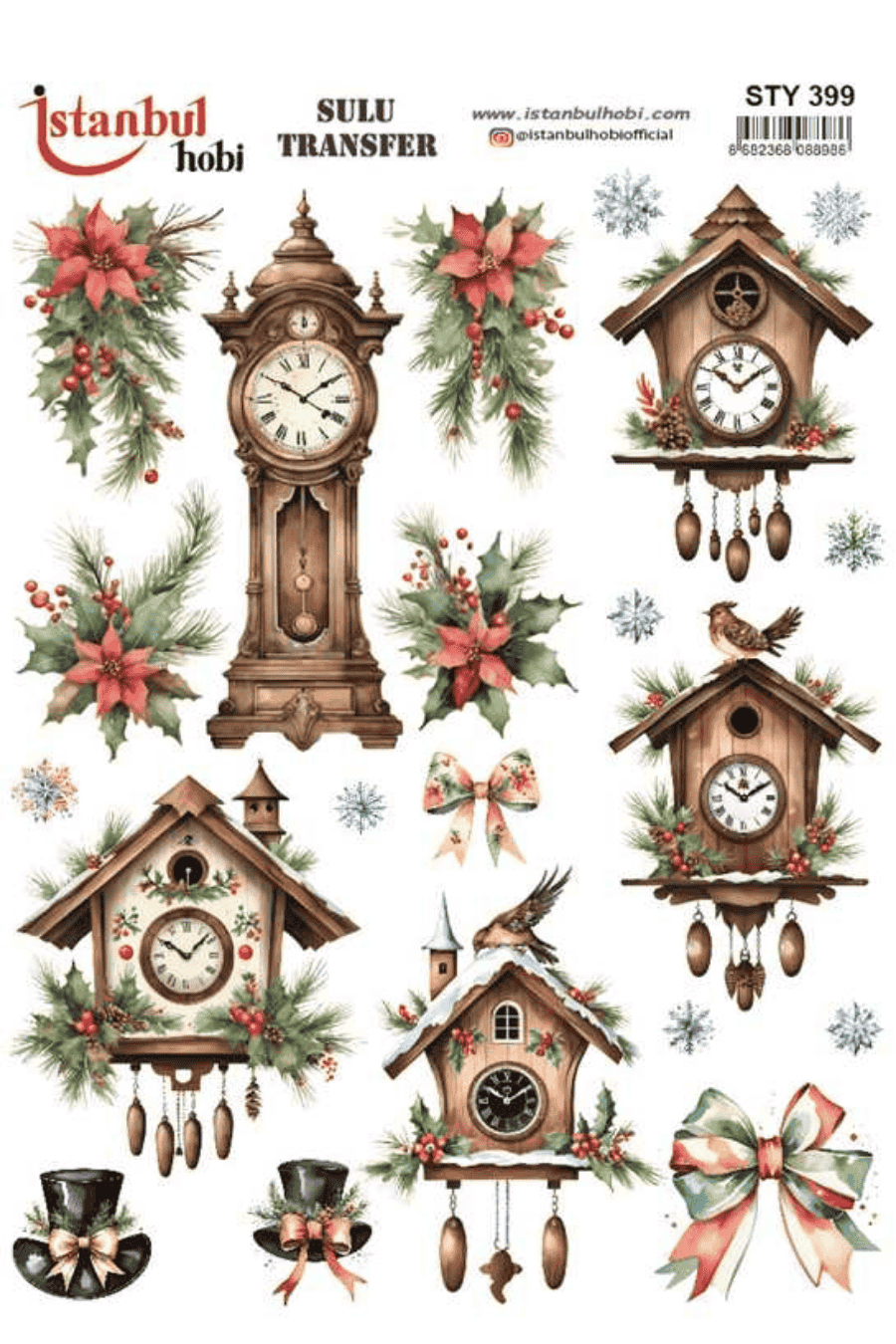 Sulu Transfer Yılbaşı Desen Seri STY399