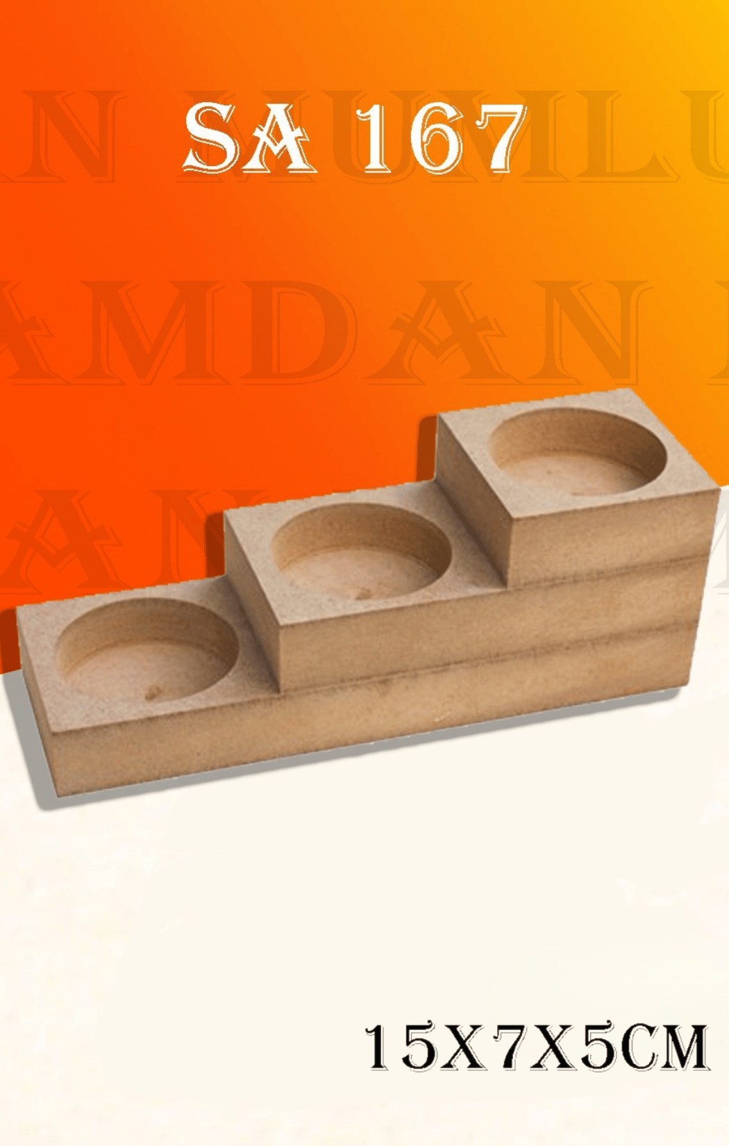 3'lü Tealıght Mumluk