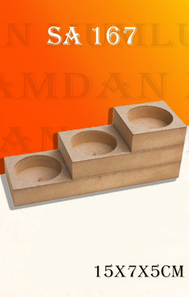 3'lü Tealıght Mumluk