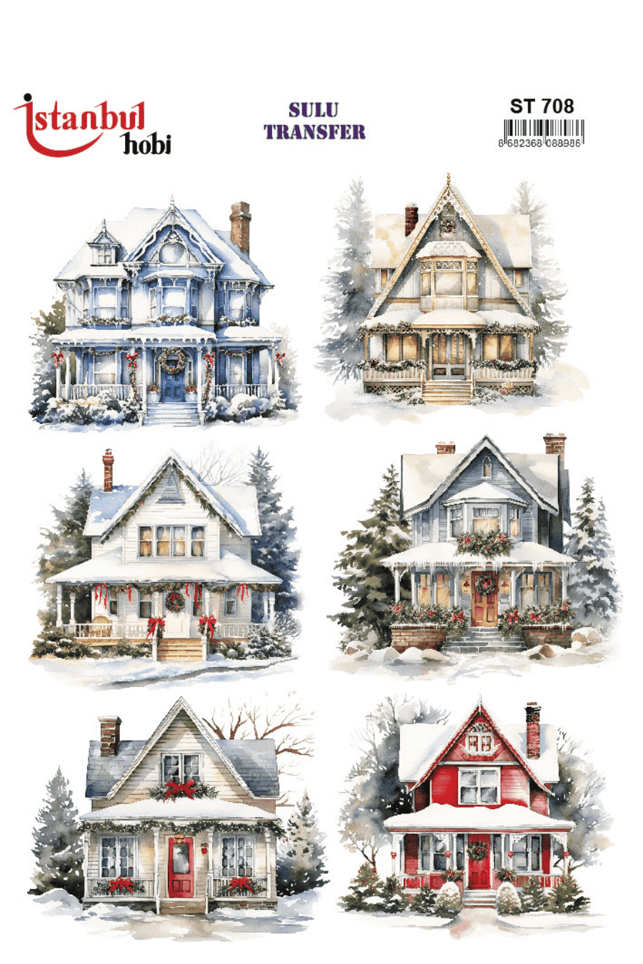 Sulu Transfer Manzara ve Ev Desen Seri ST708