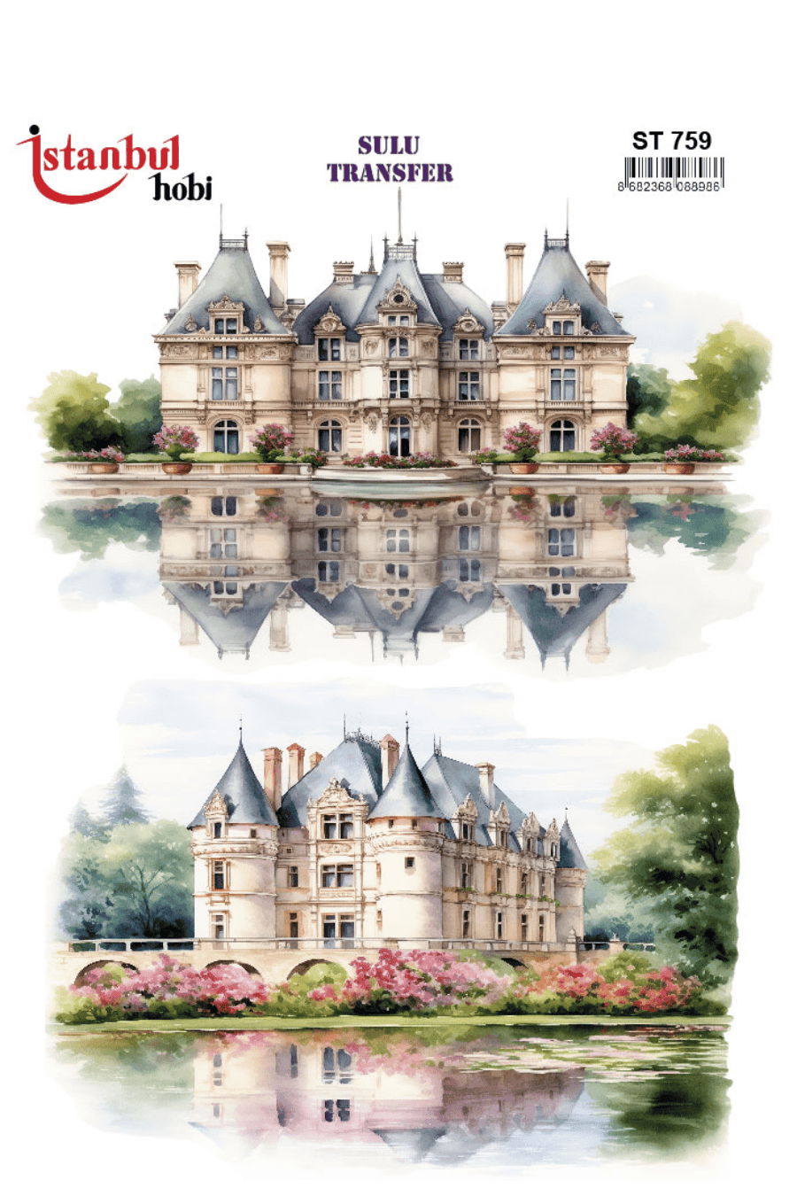 Sulu Transfer Manzara ve Ev Desen Seri ST759