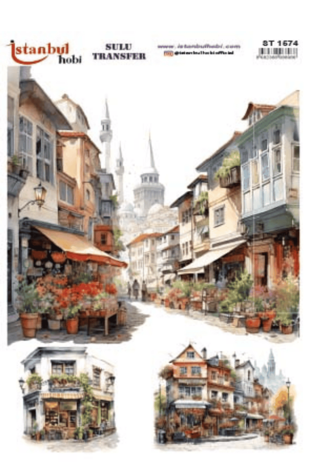 Sulu Transfer Manzara ve Ev Desen Seri ST1574