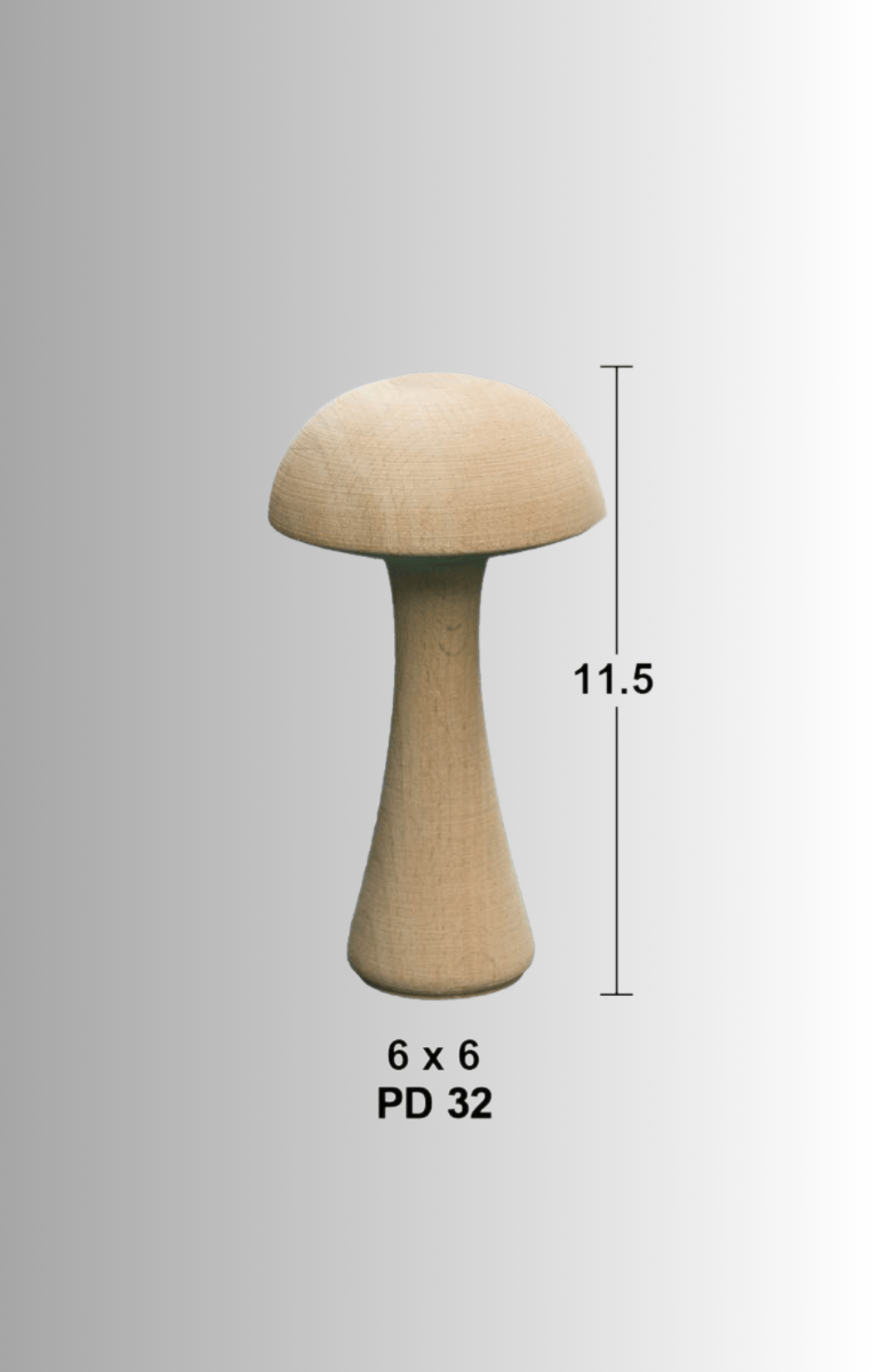 Doğal Ağaç Mantar (11,5cm) PD-32