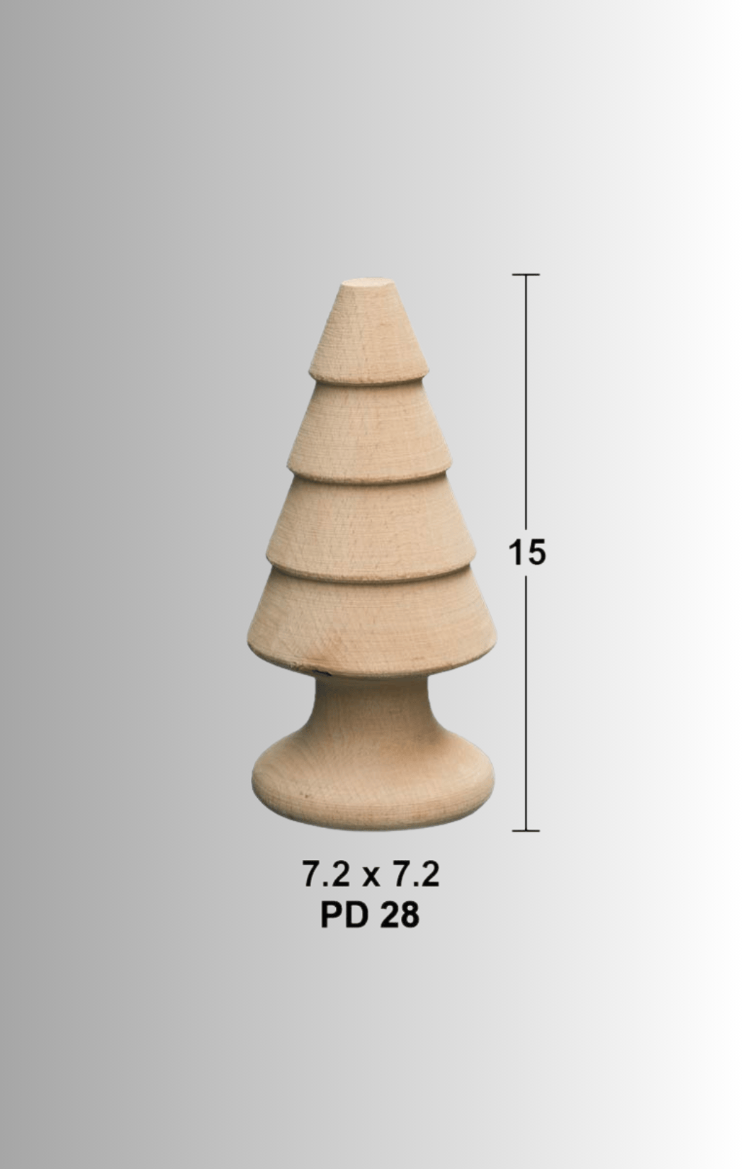 Doğal Ağaç Çam Ağacı (15cm) PD-28