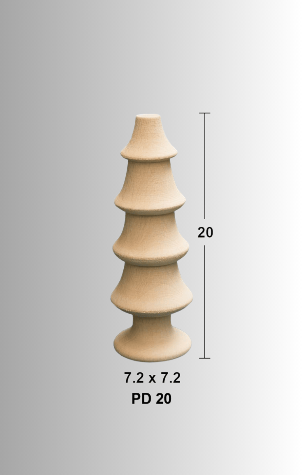 Doğal Ağaç Çam Ağacı (20cm) PD-20