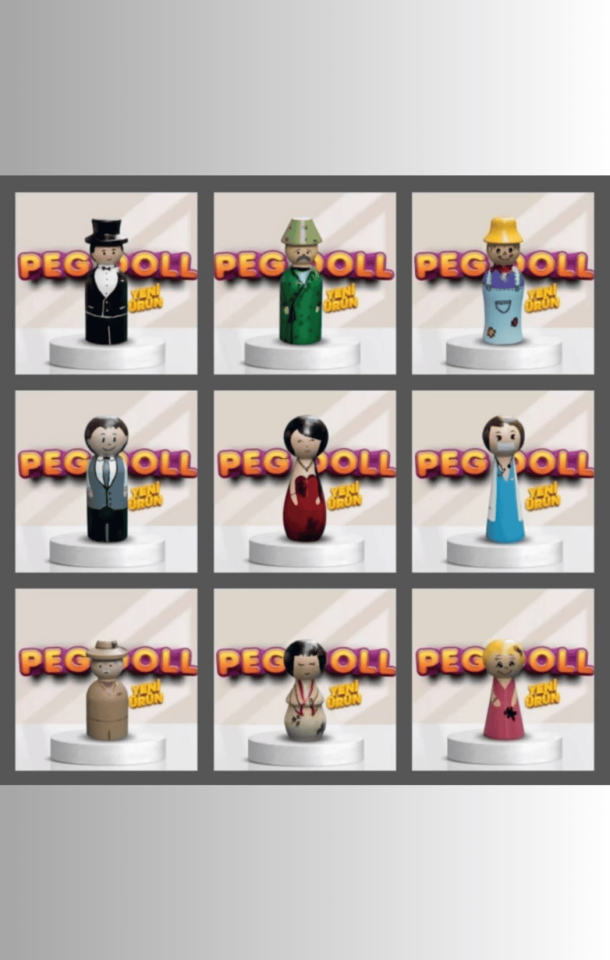 Peg Doll (8cm) PD-14